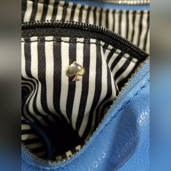 Kate Spade Blue Cobble Hill Small Ella Crossbody Tote Handbag Purse - Picture 8 of 13